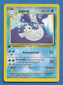 JUGONG(Dewgong) UNPLAYED 1999 GERMAN POKEMON 1ST ED BASE SET CARD 25/102 - Image 1