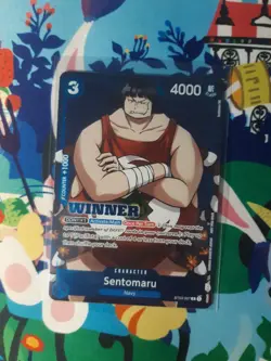 One Piece Card Game Sentomaru ST03-007 Winner - Blue - Near Mint - Image 1