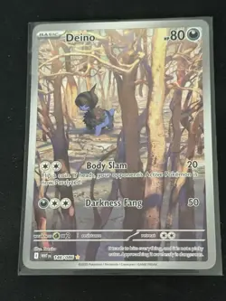Pokemon Deino White Flare Illustration Rare Card 146/086 TCG - Image 1
