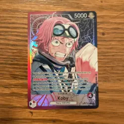 One Piece Card TCG - Koby Alt Art OP11-001 A Fist of Divine Speed Foil - Image 1
