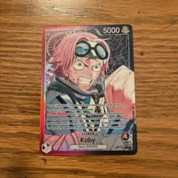 One Piece Card TCG - Koby Alt Art OP11-001 A Fist of Divine Speed Foil - Image 3