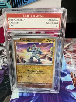 MACHOP 2023 Holo #066/165 Pokemon Card GRADED 10 TCG CCG - Image 1