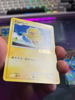 Zapdos 8/16 RUMBLE Stamped Pokemon TCG Card Regular 2009 Light Play (LP) - Image 2