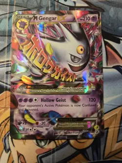 Pokemon TCG M Gengar EX Black Star Promo Card XY166 - Image 1