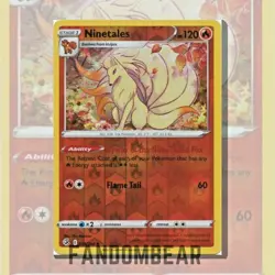 Ninetales - 31/264 Fusion Strike REVERSE HOLO card 2021 Pokemon TCG LP/MP - Image 3