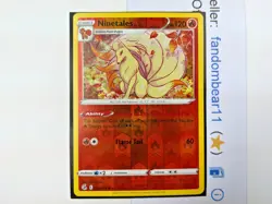 Ninetales - 31/264 Fusion Strike REVERSE HOLO card 2021 Pokemon TCG LP/MP - Image 4