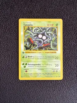 Pokemon Tangela 66/102 1st Edition Shadowless Base Set Card - Image 1