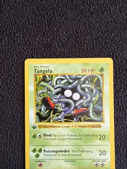 Pokemon Tangela 66/102 1st Edition Shadowless Base Set Card - Image 3