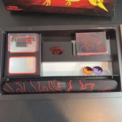 Pokemon Destined Rivals Team Rocket Moltres UPC Deck Box Coin Play Mat No Cards - Image 2