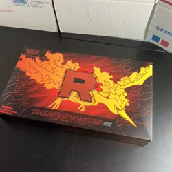 Pokemon Destined Rivals Team Rocket Moltres UPC Deck Box Coin Play Mat No Cards - Image 5