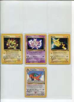 Pokemon Card Error/Misprint Inverted Kids WB Electabuzz Mewtwo Pikachu Dragonite - Image 1