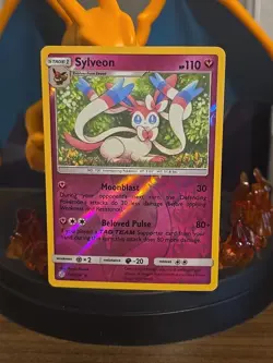 Sylveon 155/236 Sm-Cosmic Eclipse Reverse Holo Card NM Condition - Image 1