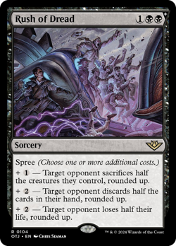 Rush of Dread [Outlaws of Thunder Junction] Magic MTG - Image 1