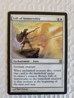 Magic the Gathering Theros Gift of Immortality Enchantment 2013 Regular NM/LP - Image 1
