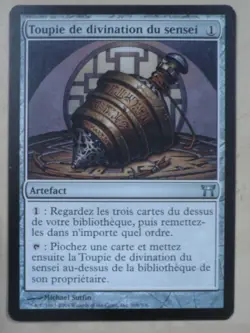 mtg magic sensei's divining top FRENCH vf fr toupie de divination du sensei - Image 1