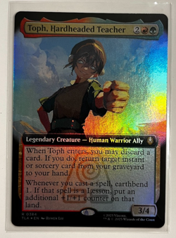 MTG - Avatar - Toph, Hardheaded Teacher Exended Foil - Rare 0384 - Image 1