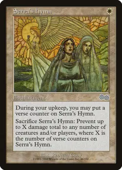 Serra's Hymn [Urza's Saga] Magic MTG - Image 1