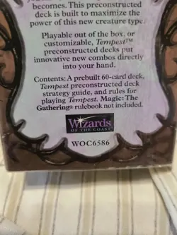 MTG Magic "The Slivers" Theme Deck Tempest Factory Sealed New See Pictures RARE - Image 4
