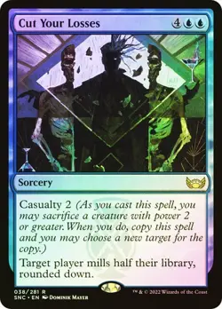 Cut Your Losses NM RARE Foil MTG Streets of New Capenna SNC Blue Mill Near Mint - Image 1