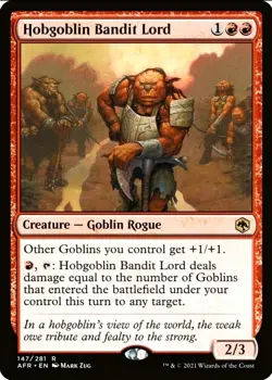 X 1 Hobgoblin Bandit Lord NM-M AFR 147 MTG Magic The Gathering - Image 1