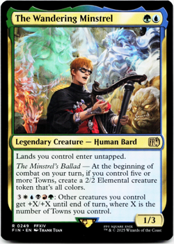 The Wandering Minstrel [Final Fantasy] MTG Magic- NM 🌳💧 - Image 3