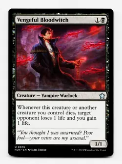 Vengeful Bloodwitch [Foundations] MTG 💀 - Image 3