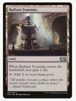 Radiant Fountain | MTG M15 | EDH Commander Land Lifegain | LP - Image 1