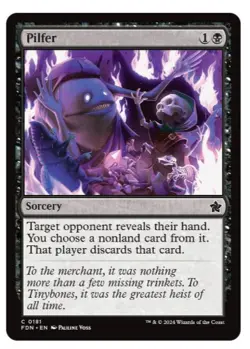 Pilfer | MTG FDN Foundations | EDH Commander Discard Hand Hate | NEW NM - Image 1
