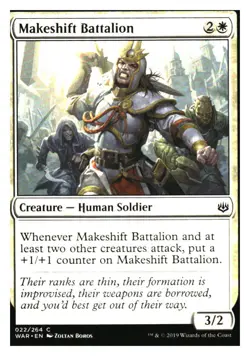 Makeshift Battalion War of the Spark MTG - NM+ (Mythic Relics) - Image 1