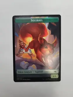 MTG - Squirrel / Food Token Foil Unfinity #008 - Image 1