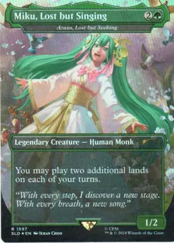 MTG: Secret Lair Drop Series: Rainbow Foil Miku, Lost but Singing: LP Condition - Image 1