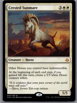 Crested Sunmare M Hour of Devastation 006/199 LP-NM MTG - Image 1