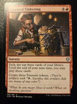 Inspired Tinkering 183/361 Uncommon Battle For Baldur's Gate Magic The Gathering - Image 1