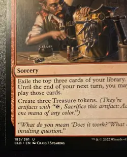 Inspired Tinkering 183/361 Uncommon Battle For Baldur's Gate Magic The Gathering - Image 4