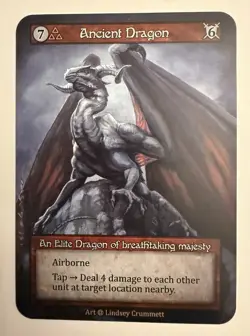 Sorcery: Contested Realm Beta Ancient Dragon Elite Regular NM - Image 1