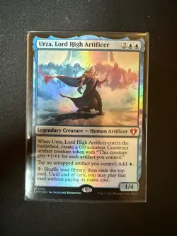 FOIL URZA, LORD HIGH ARTIFICER CMM 130 MAGIC THE GATHERING MTG COMMANDER MASTERS - Image 1