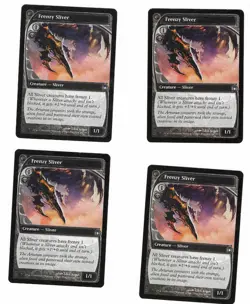 Set Of 4 Frenzy Sliver LP Future Sight Magic The Gathering Playset Trading Card - Image 1