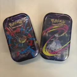 Pokemon TCG Mega Evolution Mega Heroes Mini Tins Lucario & Gardevoir New Sealed - Image 1