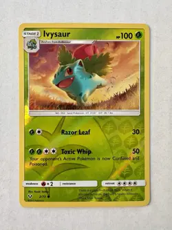 Ivysaur 2/73 Reverse Holo Common Pokemon Shining Legends 2017 - Image 1