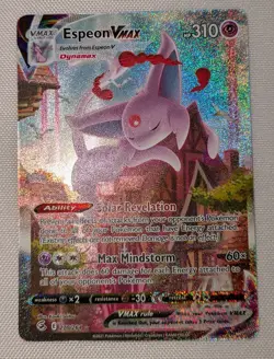 Pokemon Espeon VMAX Fusion Strike Secret Rare Full Art Alt Art 270/264 NM - Image 1
