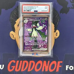 PSA 9 MINT 2023 Pokemon Paldea MEOWSCARADA EX #231 Ultra Rare - Image 1
