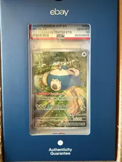 2023 POKEMON 151 POKEMON CENTER ELITE TRAINER BOX PROMO SVP #051 SNORLAX PSA 10 - Image 2