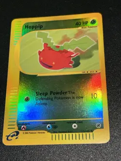 Pokemon TCG Expedition Base Set HOPPIP Common Reverse Holo - 112/165 Excellent ! - Image 1