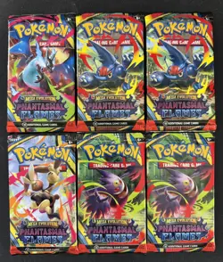 Phantasmal Flames - Booster Pack - Pokemon TCG - Bundle x6 Packs Sealed✅ - Image 1