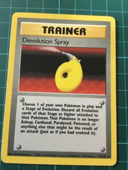 1999 Pokemon Devolution Spray 72/102 Base Set - Image 1