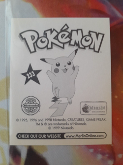 1999 Pokemon Golduck #233 Merlin Sticker LP-NM - Image 2