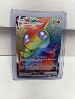 Pokemon TCG Victini VMAX Sword & Shield - Battle Styles 165/163 Holo Secret Rare - Image 1