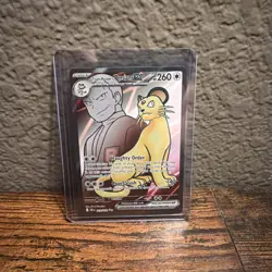 Pokemon TCG Team Rockets Persian EX Full Art 219/182 Destined Rivals Ultra Rare - Image 1
