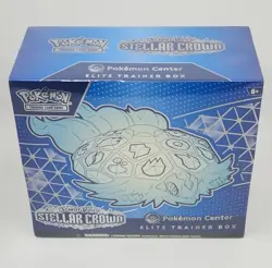 NEW Pokemon TCG: Stellar Crown Pokemon Center Exclusive Elite Trainer Box ETB - Image 1