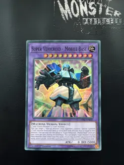 YUGIOH SUPER VEHICROID MOBILE BASE SUPER RARE LEDU-EN030 1ST EDITION - Image 1